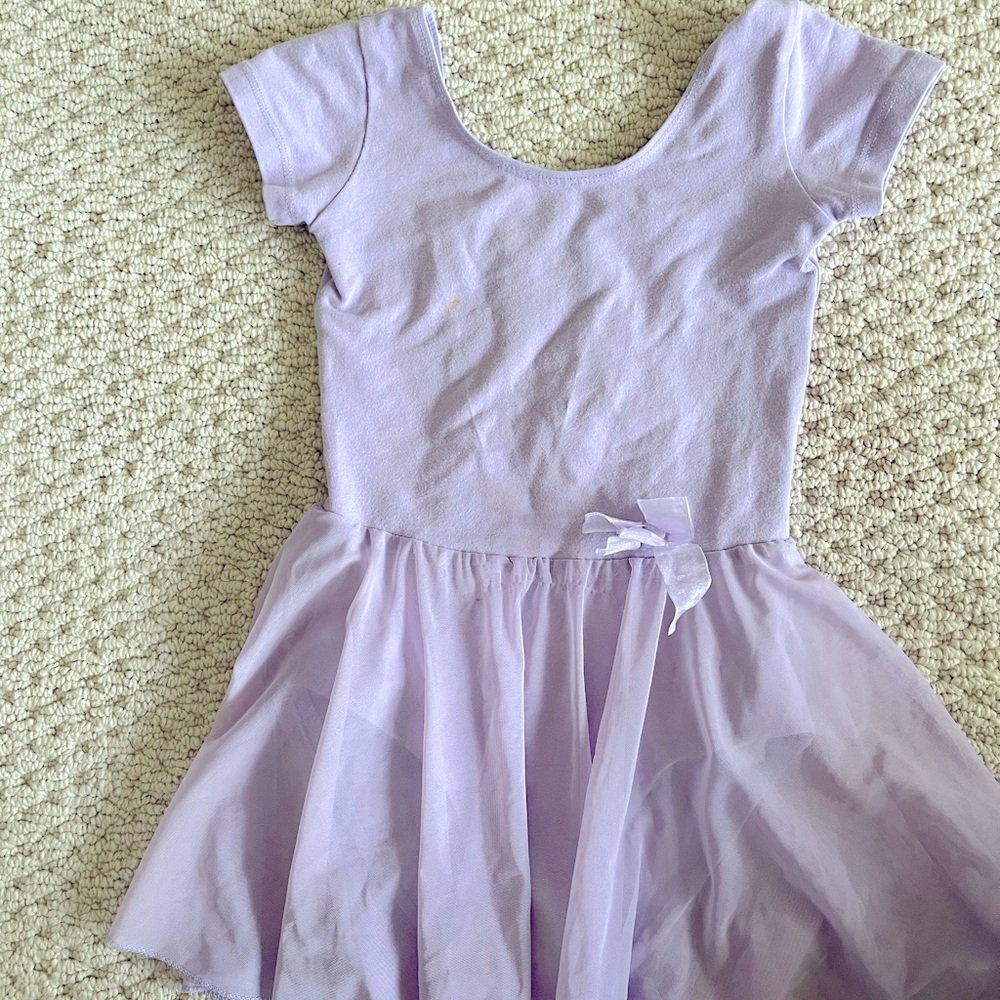 Girls 5T Purple Leotard with Chiffon Skirt